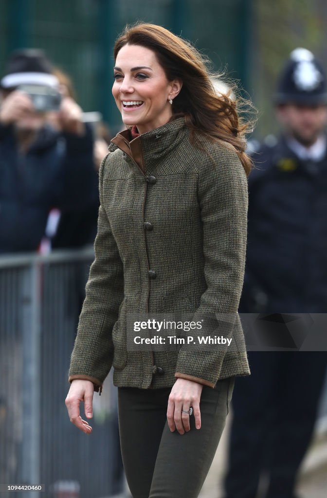 The Duchess Of Cambridge Visits Islington Community Garden