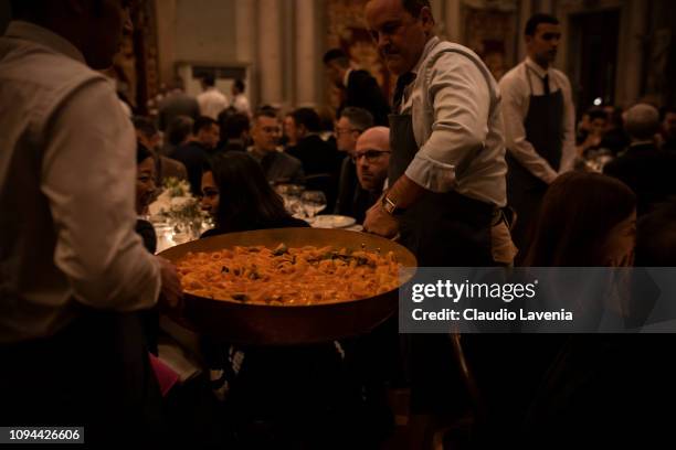 Atmosphere during the Brunello Cucinelli Dinner Party during 95. Pitti Immagine Uomo on January 08, 2019 in Florence, Italy.