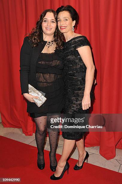 Hannah Olivennes and Kristin Scott Thomas attends the 36th Cesar Film Awards at Theatre du Chatelet on February 25, 2011 in Paris, France.