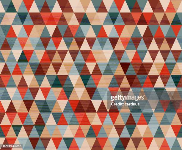 seamless  rhomb wood textured  pattern - wood grain stock illustrations