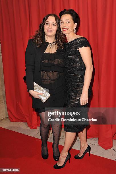 Hannah Olivennes and Kristin Scott Thomas attend the 36th Cesar Film Awards at Theatre du Chatelet on February 25, 2011 in Paris, France.