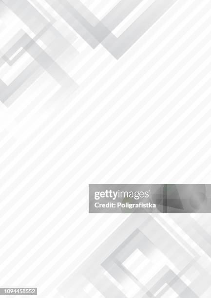 ilustrações de stock, clip art, desenhos animados e ícones de abstract geometric background pattern - template design - gray black and white - vector illustration - escala de cinzentos