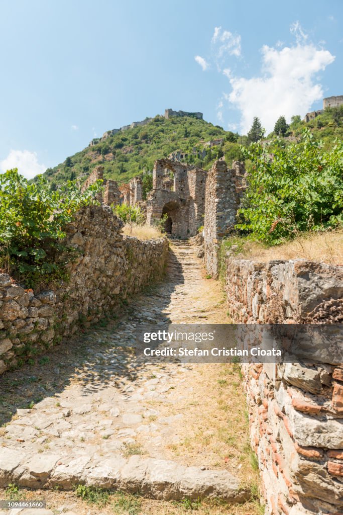 Ruins of Mystras fortress, Greece