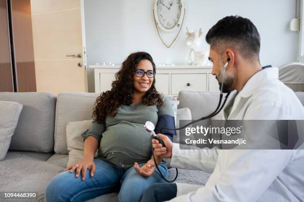 final check before birth - hypertensive stock pictures, royalty-free photos & images