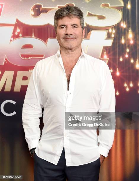 Simon Cowell arrives at "America's Got Talent: The Champions" Finale at Pasadena Civic Auditorium on October 17, 2018 in Pasadena, California.