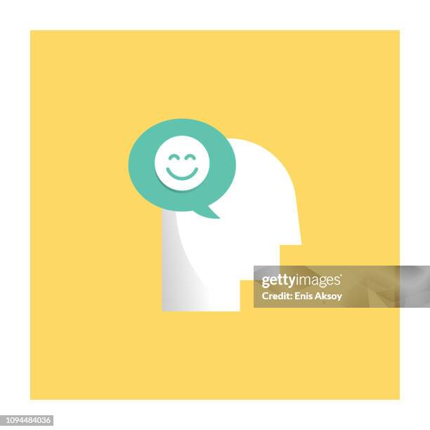 positive thinking icon - attitude stock illustrations