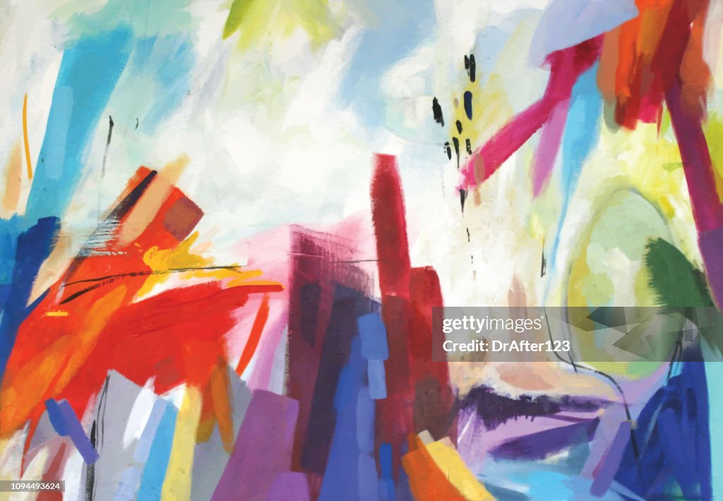 Abstract Acryl schilderij emoties