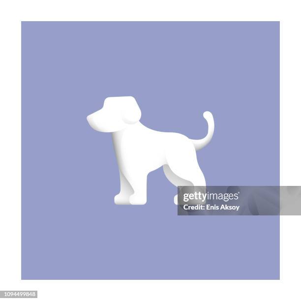 dog icon - hugging dog stock illustrations