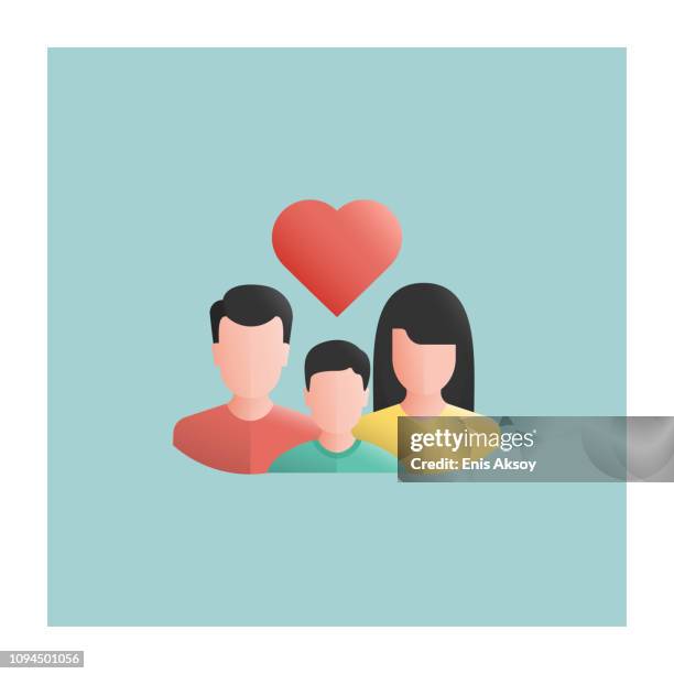 pflegefamilien-symbol - eltern stock-grafiken, -clipart, -cartoons und -symbole