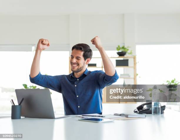 8,950 Computer Celebrate Success Stock Photos, High-Res Pictures, and ...