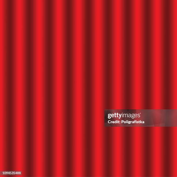 seamless background pattern - waves - red wallpaper - vector illustration - opera stock illustrations