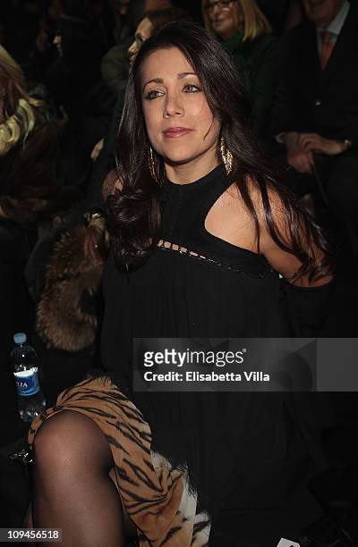 Gisella Bernales attend Roberto Cavalli fashion show as part of Milan Fashion Week Womenswear Autumn/Winter 2011 on February 26, 2011 in Milan, Italy.