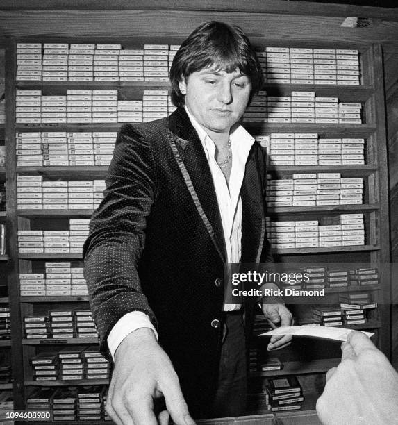 S Greg Lake of Emerson, Lake and Palmer at Peaches Records & Tapes in Atlanta Georgia June 23, 1977