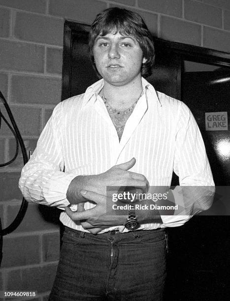 S Greg Lake of Emerson, Lake and Palmer at Peaches Records & Tapes in Atlanta Georgia June 23, 1977