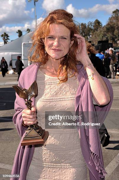 Actress Dale Dickey, winner of the Best Supporting Female award for 'Winter's Bone', attends the 2011 Film Independent Spirit Awards at Santa Monica...