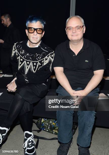 Mickey Boardman attends the 11 Honore front row during New York Fashion Week: The Shows at Gallery I at Spring Studios on February 6, 2019 in New...