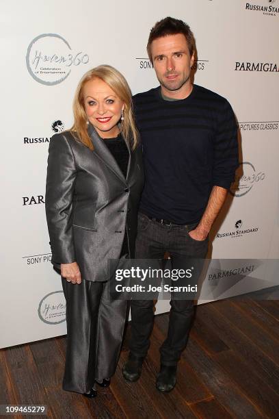 Actress Jacki Weaver and writer David Michod arrive at Sony Picture Classics Nominees Dinner at Andaz on February 26, 2011 in West Hollywood,...