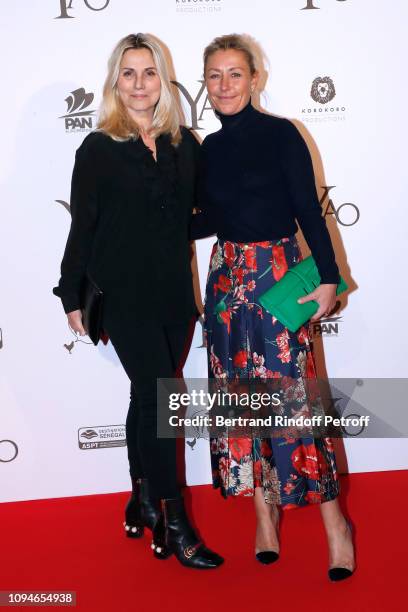 Sophie Favier and Claire Duroc Danner attend the "YAO" Paris Premiere at Le Grand Rex on January 15, 2019 in Paris, France.