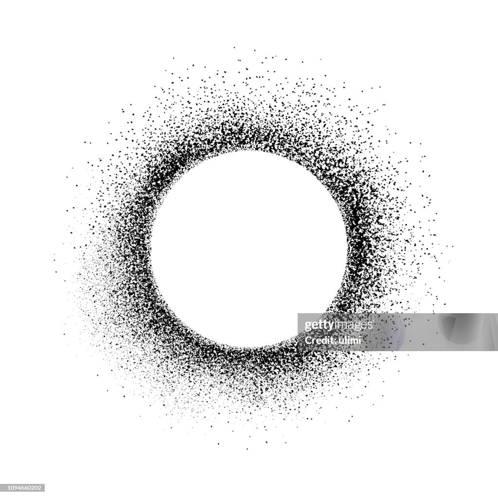 Grunge design element, circle frame