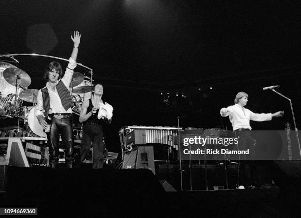 Keith Emerson, Carl Palmer and Greg Lake perform at The OMNI Coliseum in Atlanta Georgia June 23,1977