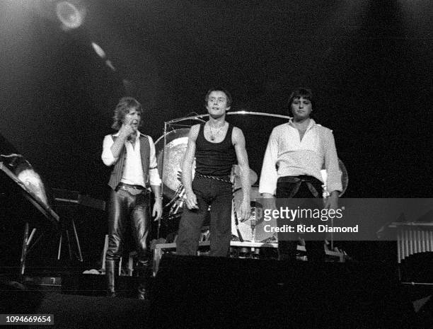Keith Emerson, Carl Palmer and Greg Lake perform at The OMNI Coliseum in Atlanta Georgia June 23,1977