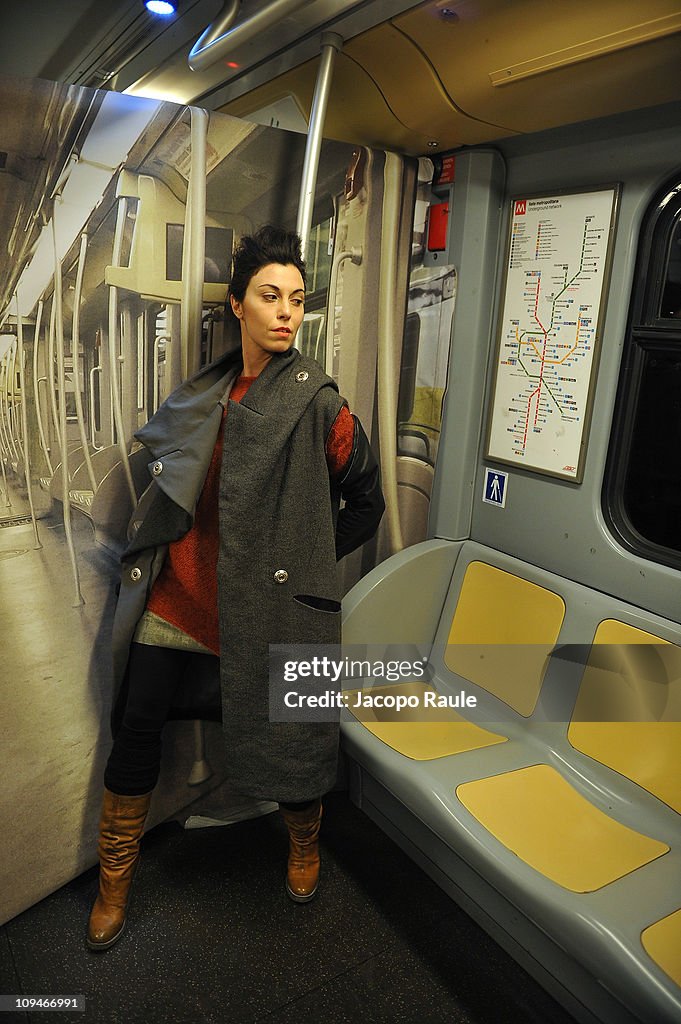 The First Fashion Show On A Metro Train - Milan Fashion Week Womenswear Autumn/Winter 2011