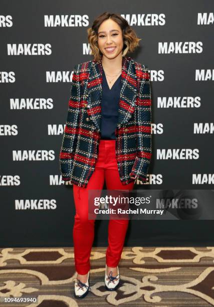 Katelyn Ohashi attends The 2019 MAKERS Conference at Monarch Beach Resort on February 6, 2019 in Dana Point, California.