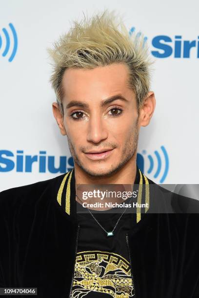 Frankie Grande visits SiriusXM Studios on January 15, 2019 in New York City.
