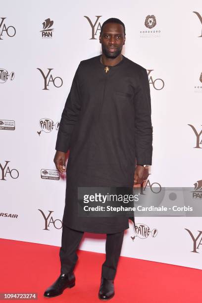 Actor of the movie Omar Sy attends "Yao" Paris Premiere at Le Grand Rex on January 15, 2019 in Paris, France.