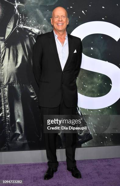 Bruce Willis attends the "Glass" NY Premiere at SVA Theater on January 15, 2019 in New York City.