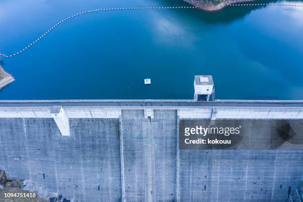 grande impianto di stoccaggio dell'acqua - centrale idroelettrica foto e immagini stock