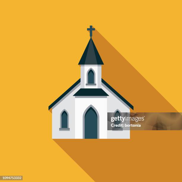 ilustraciones, imágenes clip art, dibujos animados e iconos de stock de iglesia christian icono - iglesia