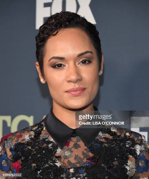 Actress Grace Byers arrives at the FOX Winter TCA All-Star Party 2019 at The Fig House in Los Angeles, on February 6, 2019.