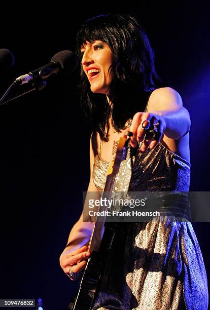 Singer Joan Wasser of Joan as Police Woman performs live during a concert at the Asra on February 27, 2011 in Berlin, Germany.