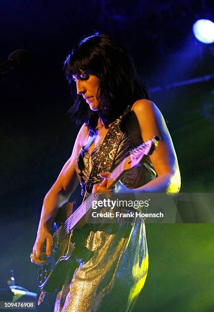 Singer Joan Wasser of Joan as Police Woman performs live during a concert at the Asra on February 27, 2011 in Berlin, Germany.