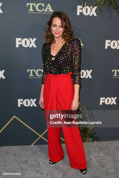 Amy Acker attends the Fox Winter TCA at The Fig House on February 06, 2019 in Los Angeles, California.