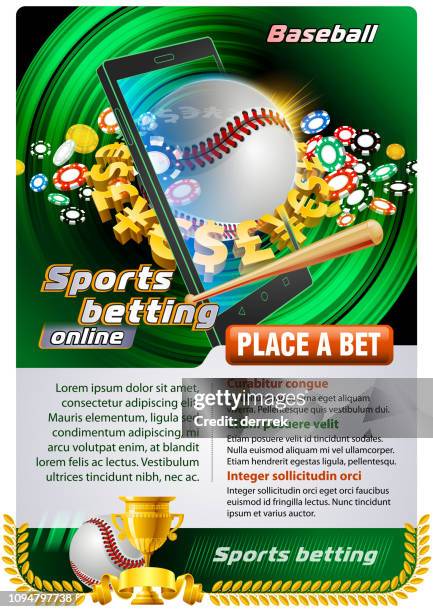 ilustraciones, imágenes clip art, dibujos animados e iconos de stock de apuestas béisbol - bookmaker