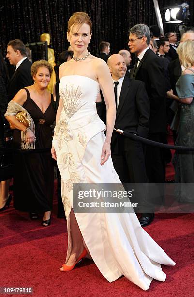 Actress Nicole Kidman arrives at the 83rd Annual Academy Awards held at the Kodak Theatre on February 27, 2011 in Hollywood, California.