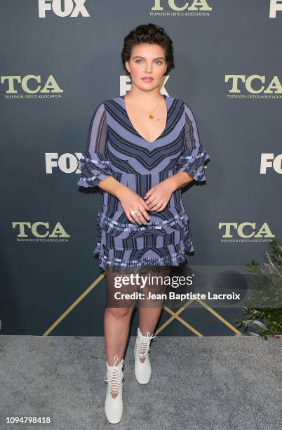 Camren Bicondova attends the Fox Winter TCA at The Fig House on February 06, 2019 in Los Angeles, California.