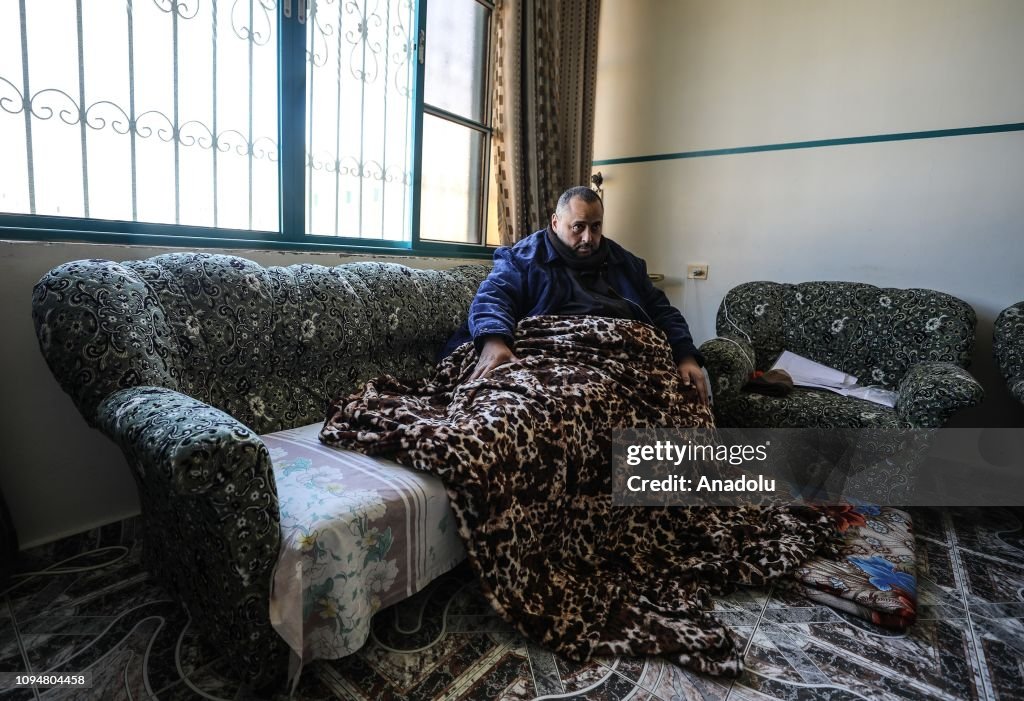 Palestinian man with lymphedema