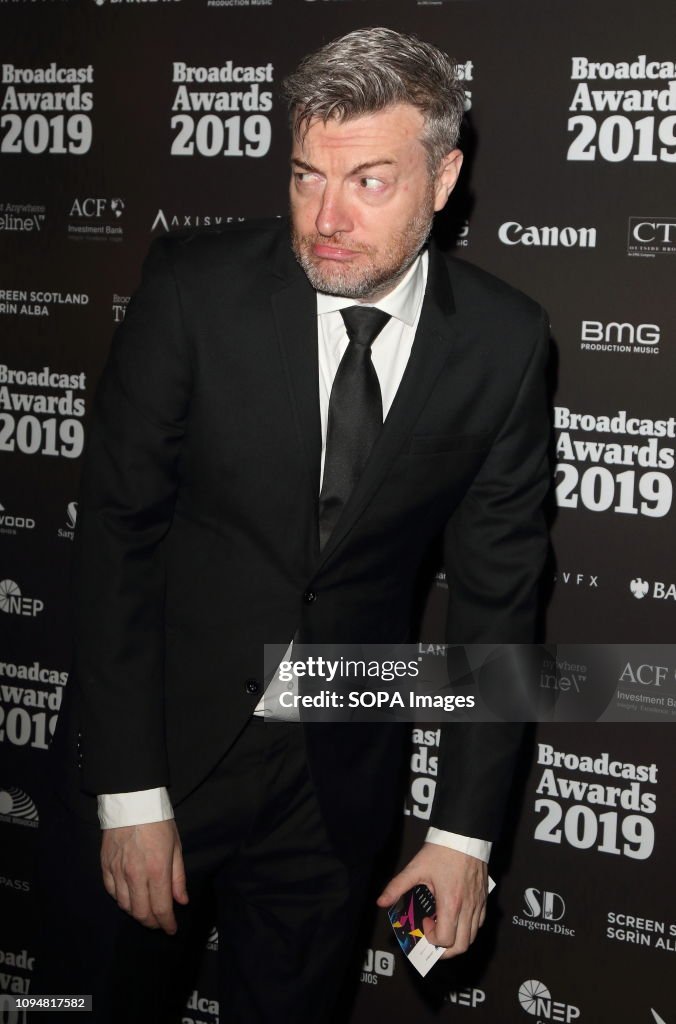 Charlie Brooker seen at The Broadcast Awards 2019 at the...