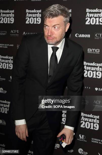 Charlie Brooker seen at The Broadcast Awards 2019 at the Grosvenor House, Park Lane, Mayfair.