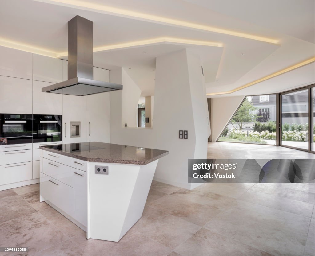 Kitchen in a modern villa