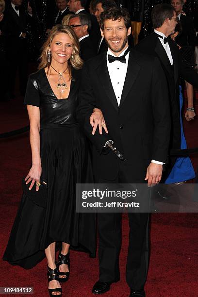 Jessica Trusty and Aron Ralston arrive at the 83rd Annual Academy Awards held at the Kodak Theatre on February 27, 2011 in Los Angeles, California.