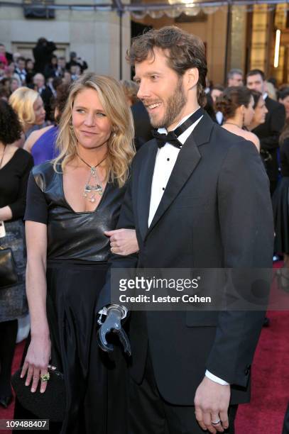 Jessica Trusty and Aron Ralston arrive at the 83rd Annual Academy Awards held at the Kodak Theatre on February 27, 2011 in Los Angeles, California.