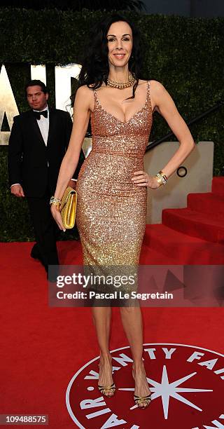 Designer L'Wren Scott arrives at the Vanity Fair Oscar party hosted by Graydon Carter held at Sunset Tower on February 27, 2011 in West Hollywood,...