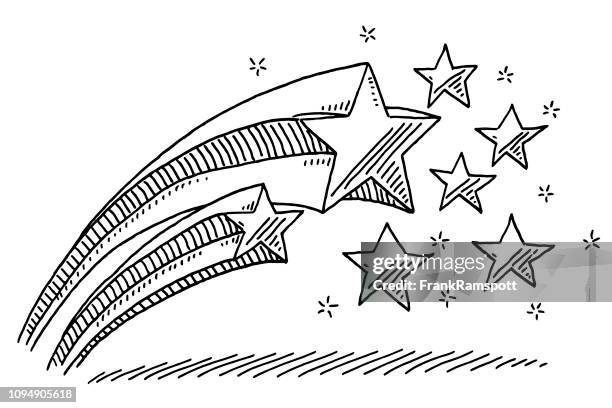 star decoration drawing - star stock illustrations