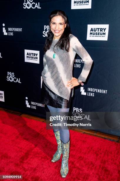 Tonantzin Carmelo attends "RUMBLE: The Indians Who Rocked The World" at Ace Theater Downtown LA on January 15, 2019 in Los Angeles, California.
