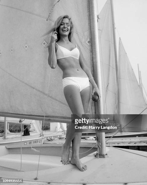 Actress Farrah Fawcett poses for a portrait in Los Angeles, California.