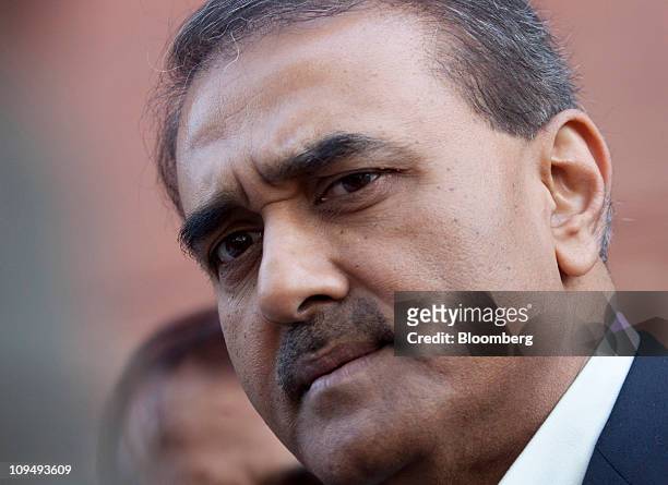 Praful Patel, India's heavy industries minister, arrives at the Indian Parliament in New Delhi, India, on Monday, Feb. 28, 2011. India's economy grew...